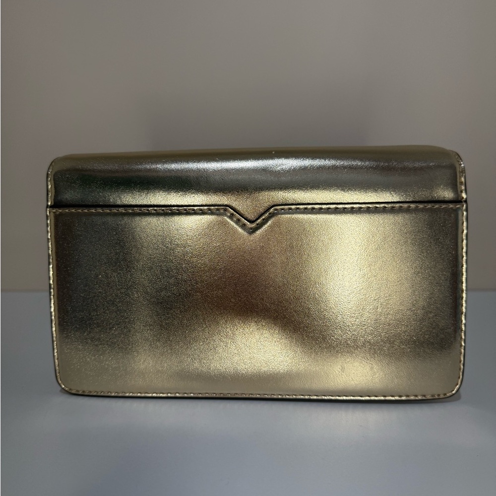 Michael Kors Metallic Gold Clutch - Picture 3 of 11